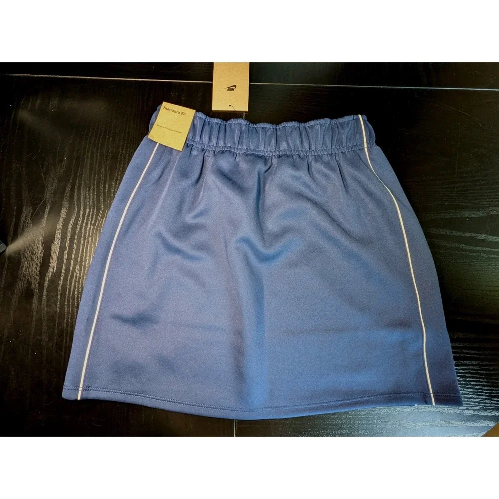 Nike Womens Skirt Blue White Piping Pockets HV2470-410 XS NWT